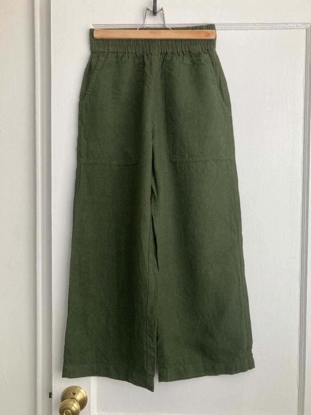 notPERFECTLINEN Puglia pants Juniper Green size S